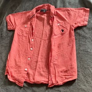 Boys coral polo